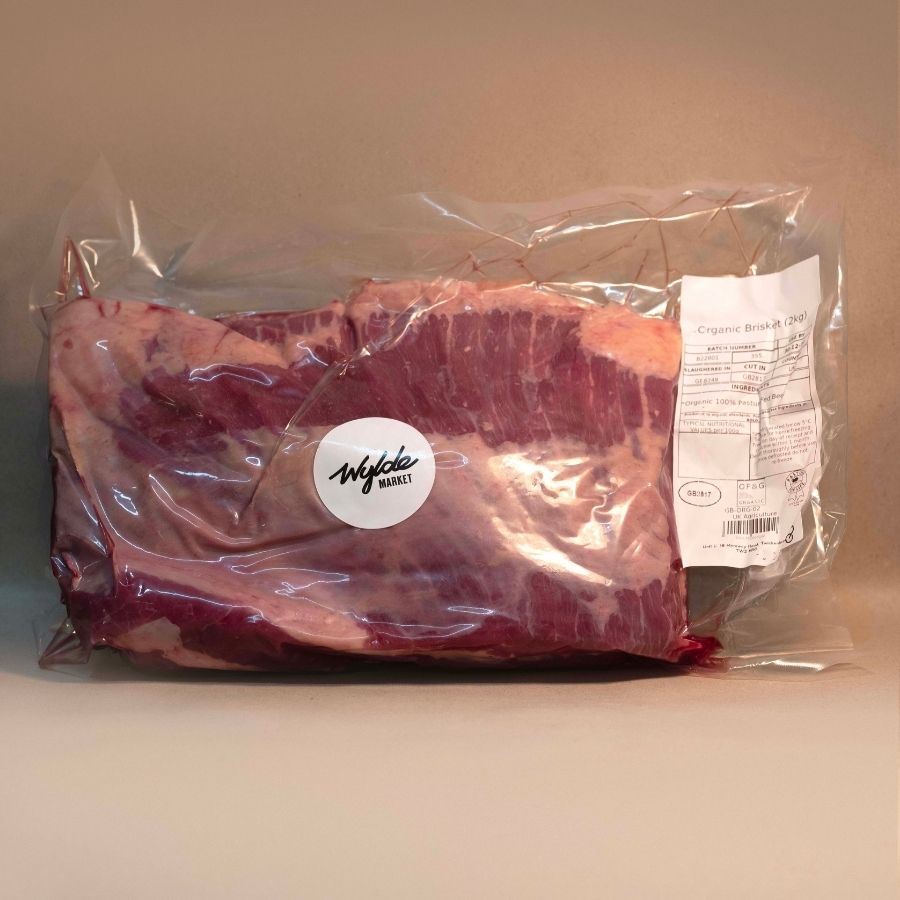 Pasture fed organic flat brisket