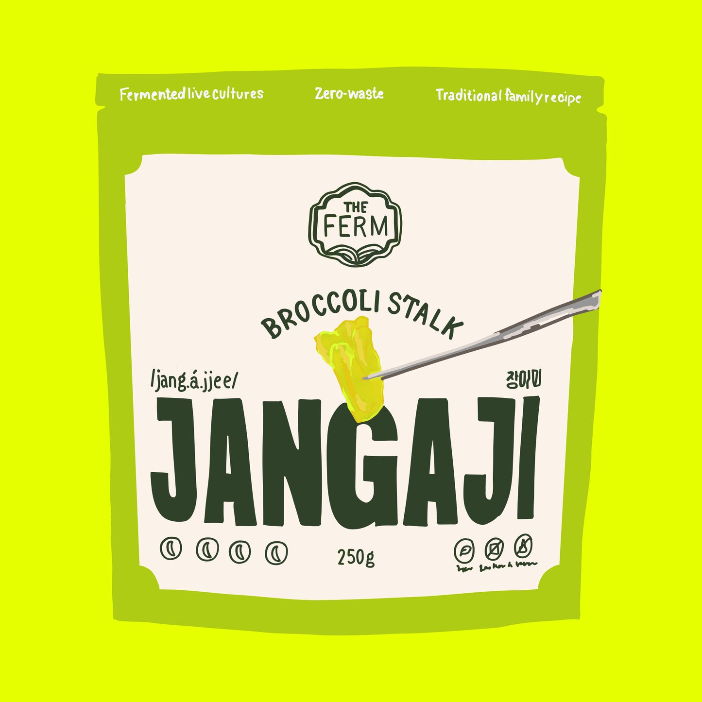 Broccoli stalk jangaji pickle