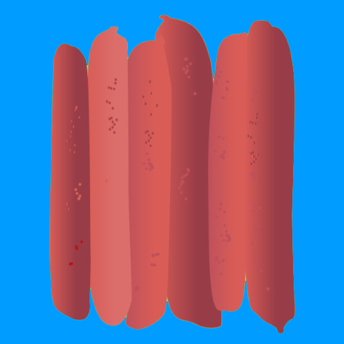Pasture fed organic conversion lamb sausages with mint