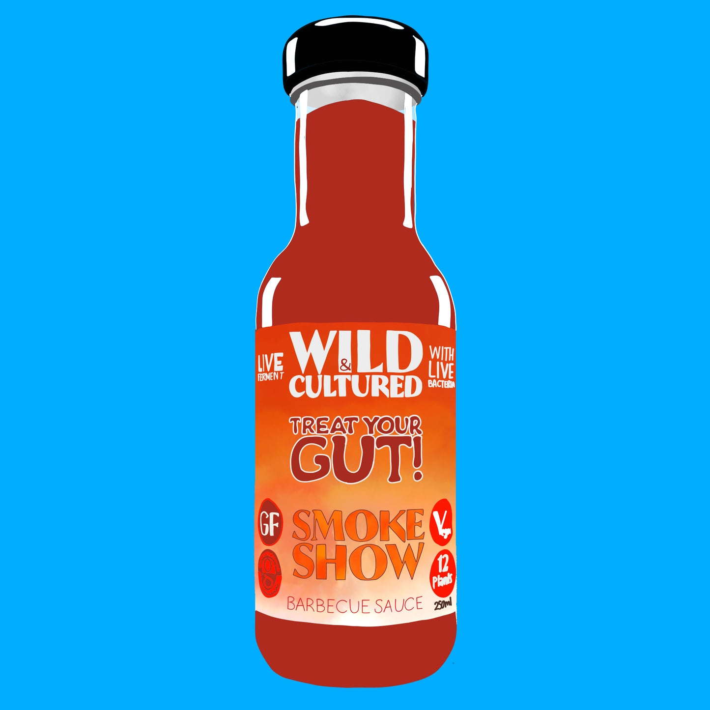 Organic fermented barbeque sauce