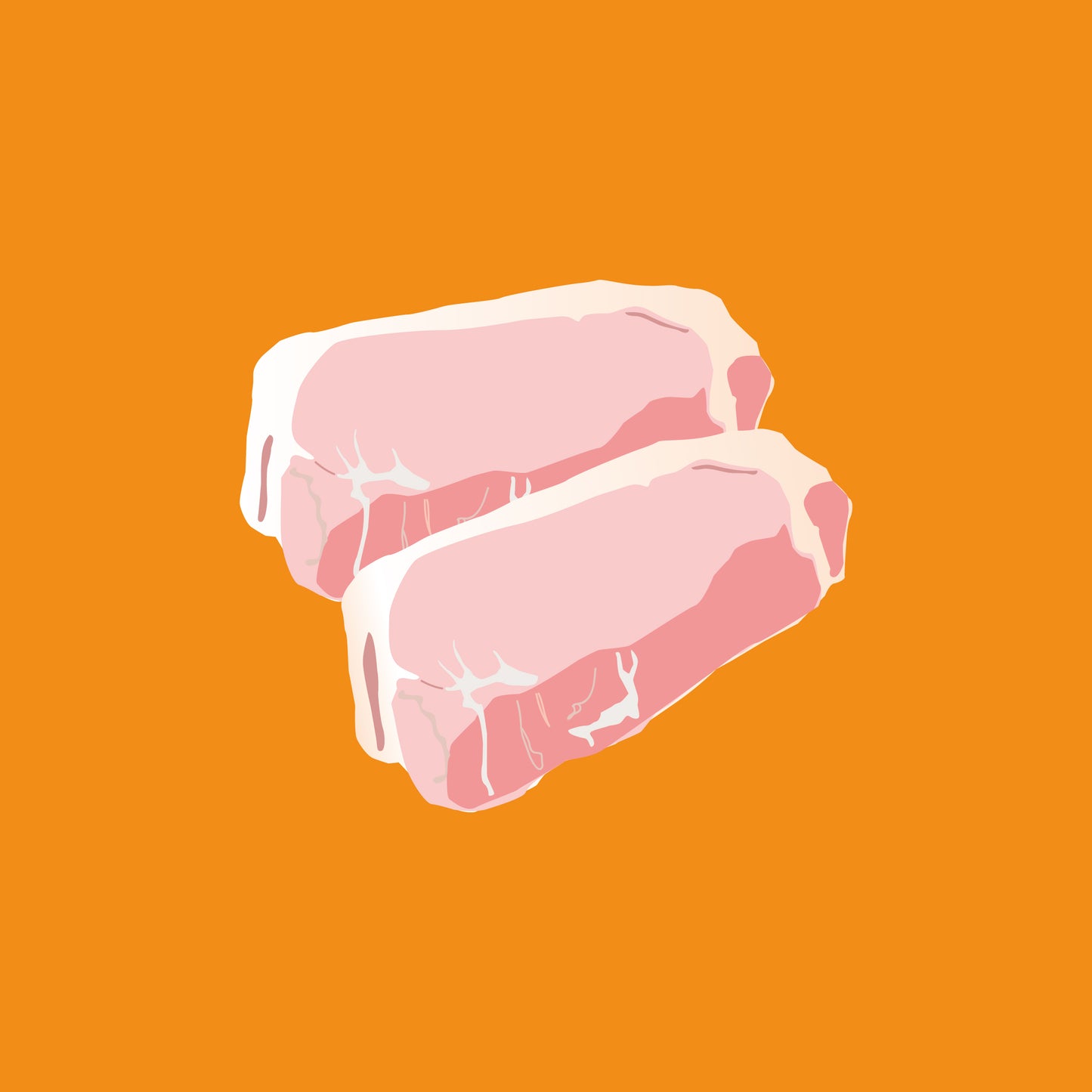 Organic pork loin steak