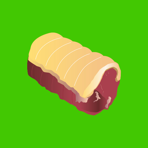 Pasture fed organic retired dairy rolled brisket