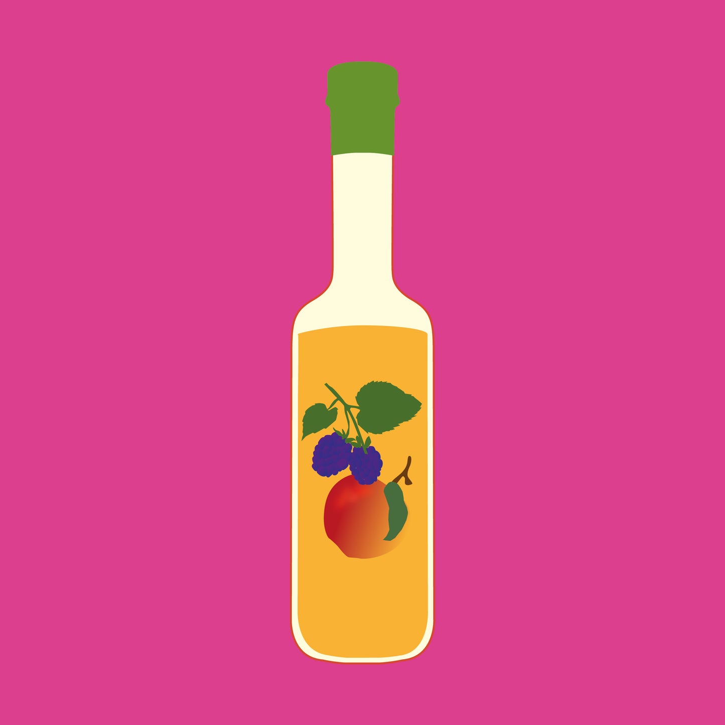 Apple and blackberry wine vinegar