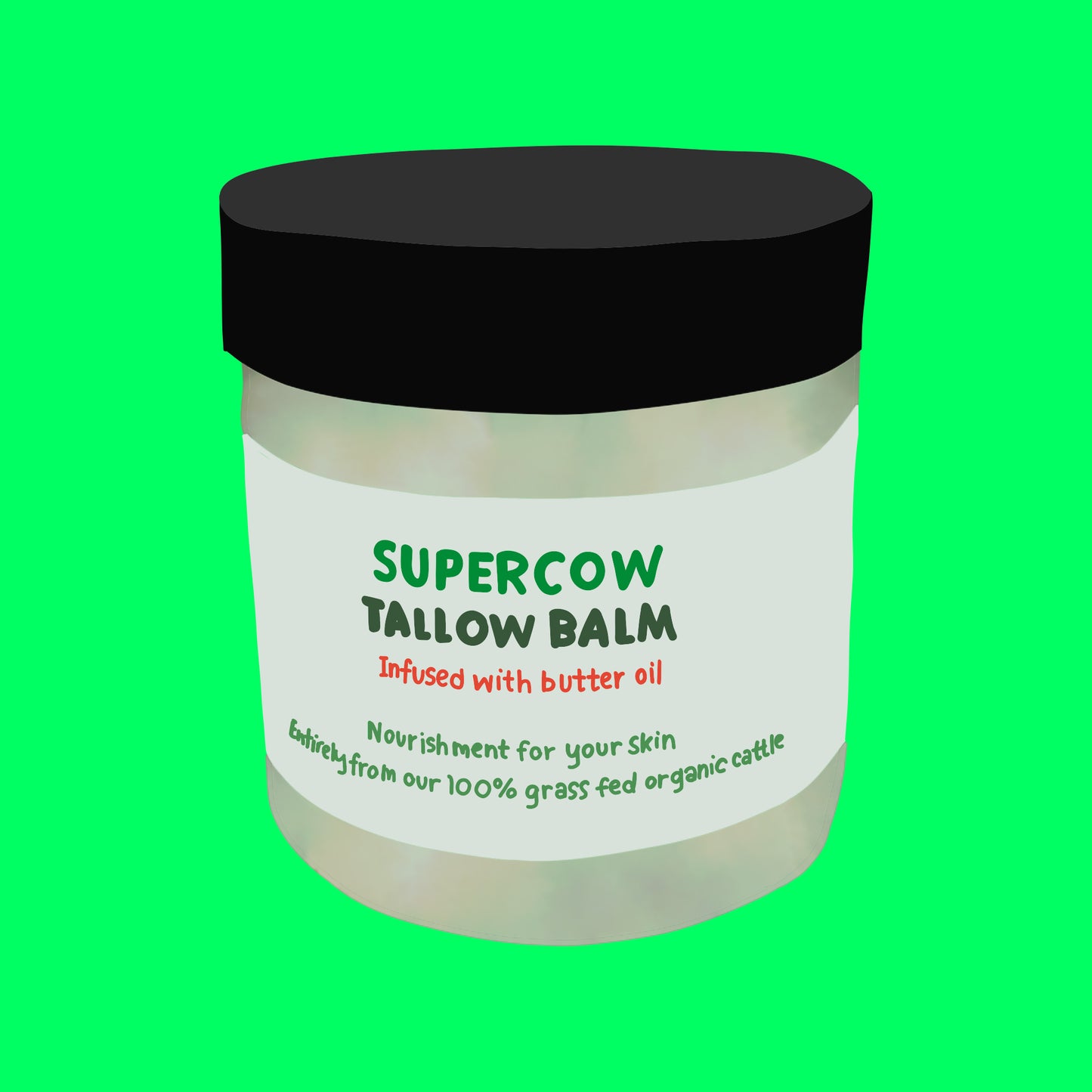 Pasture fed organic tallow skincare balm