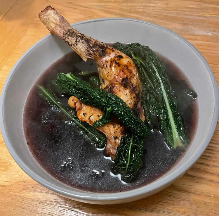 Chicken, rice and bone broth