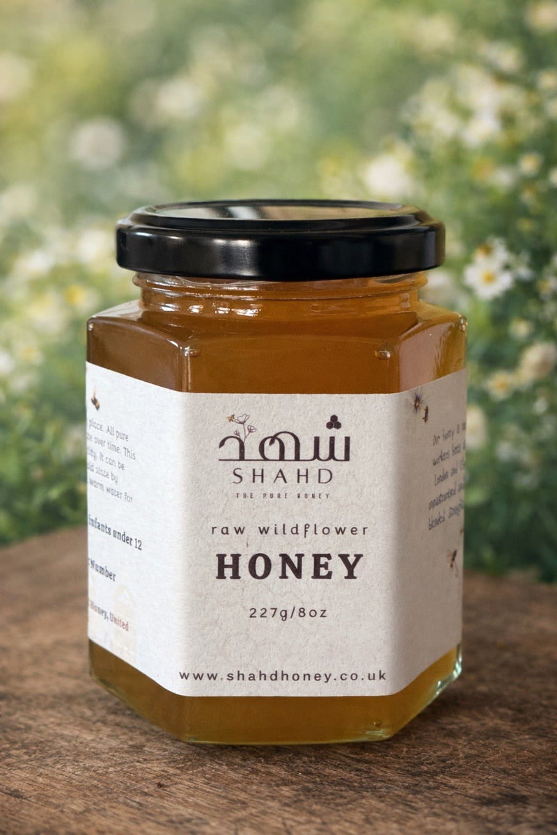 Raw wildflower honey