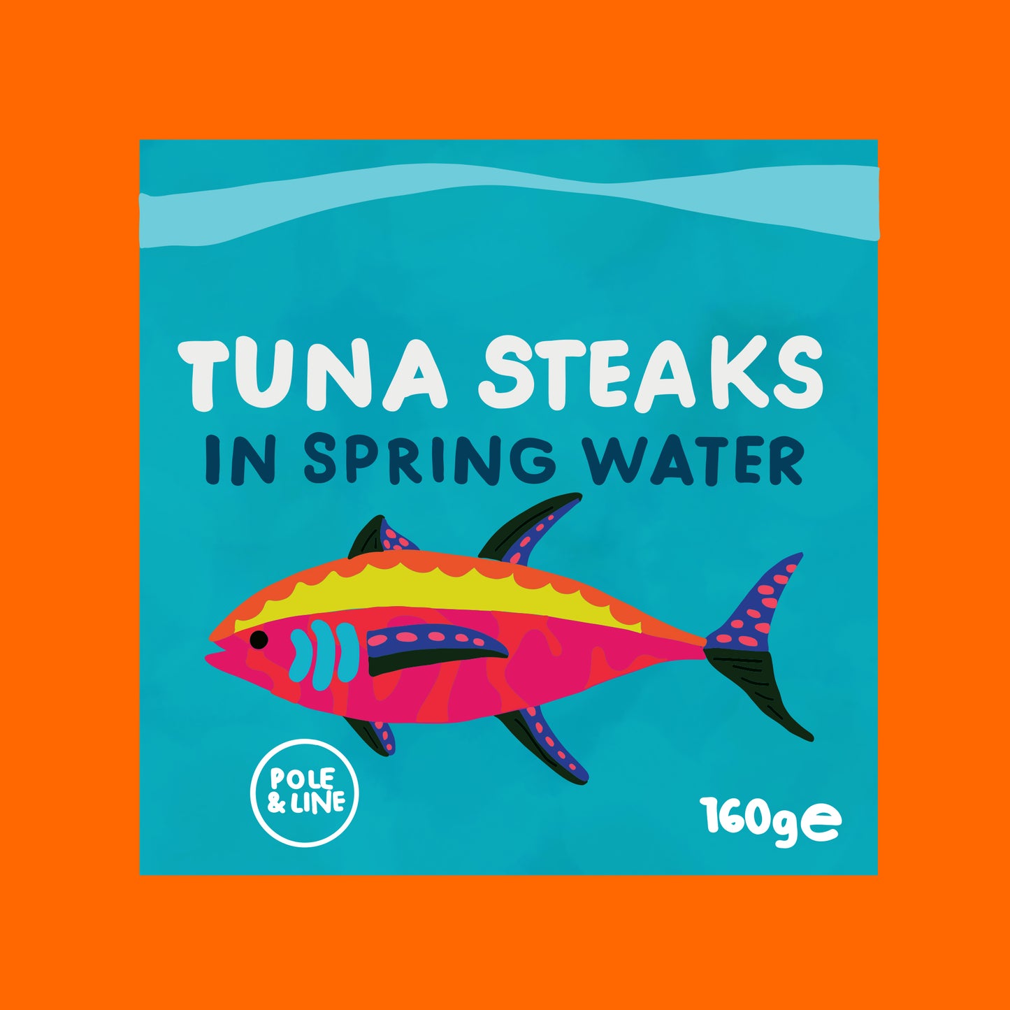 Azores skipjack tuna steaks in spring water, sustainably caught tuna pieces