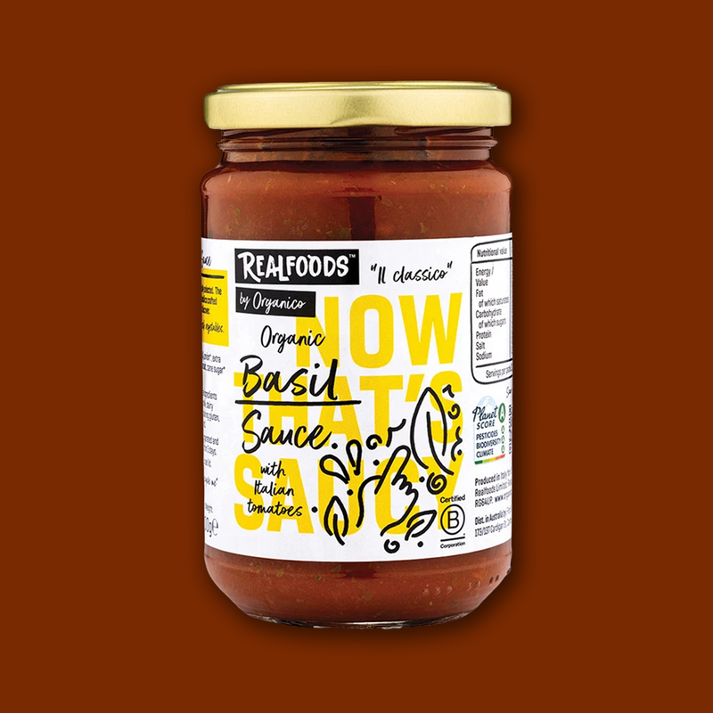 Organic tomato & basil sauce