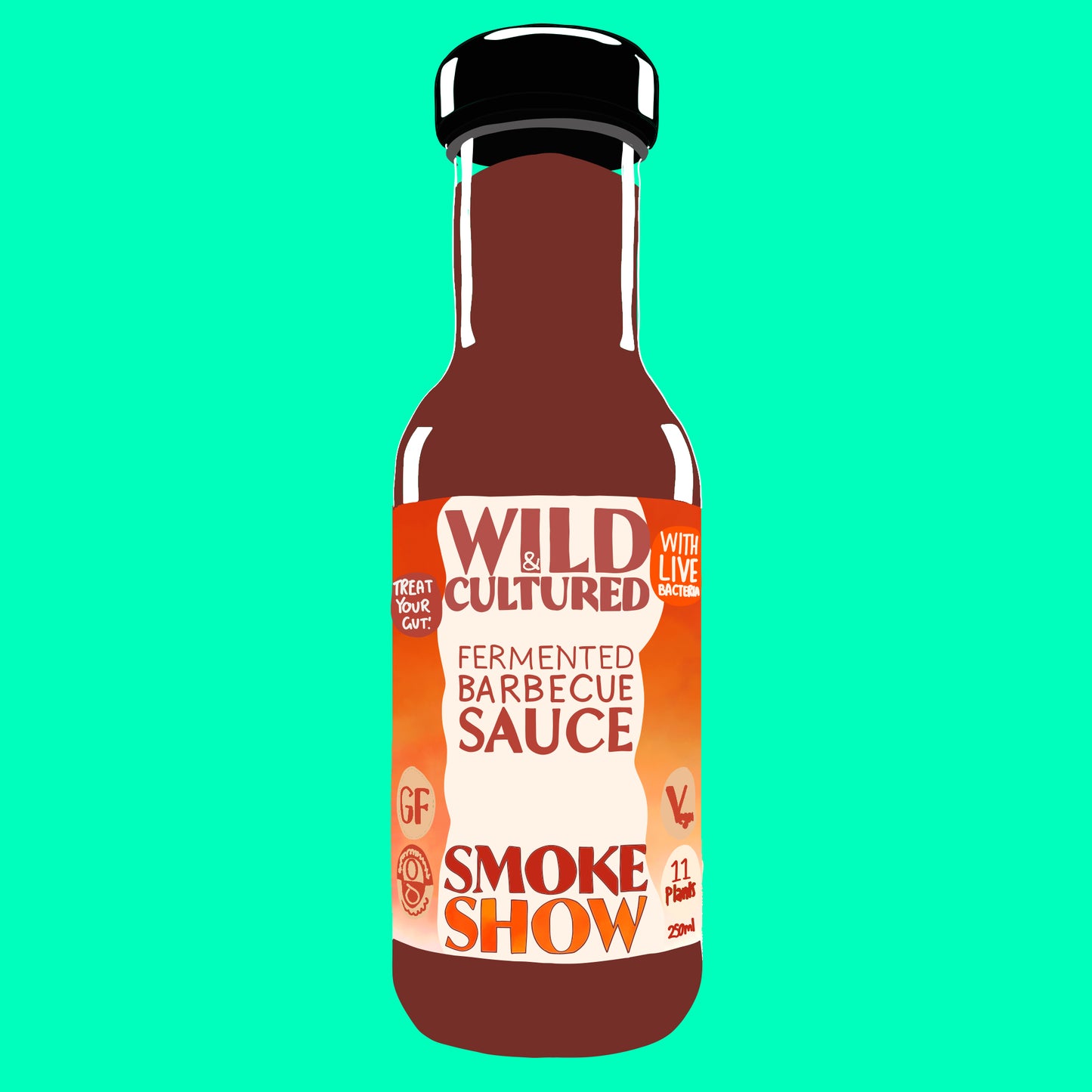 Organic fermented barbecue sauce