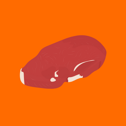 Pasture fed organic beef cheek