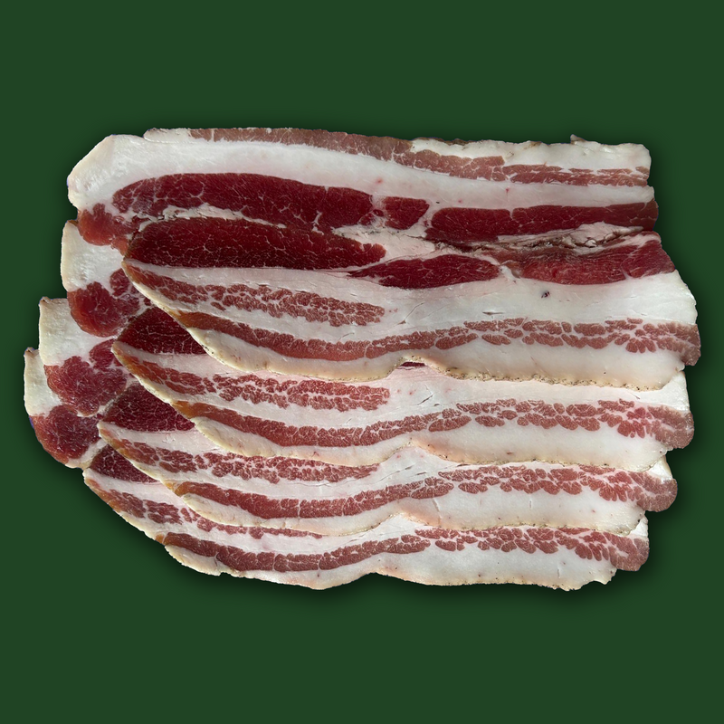 Christmas nitrate free organic smoked streaky bacon