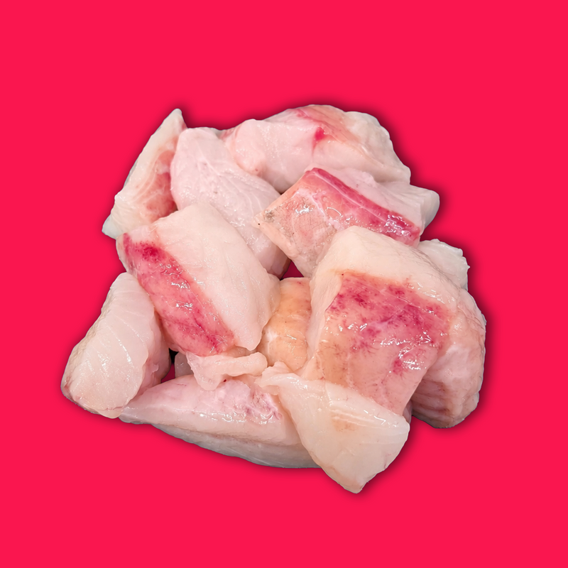 Wild monkfish diced