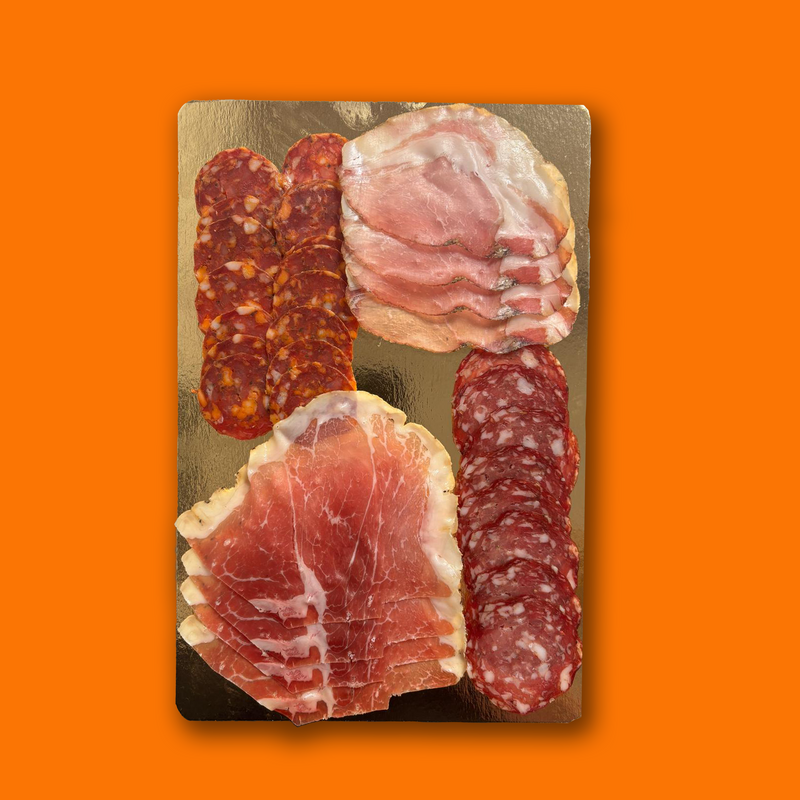 Organic charcuterie selection