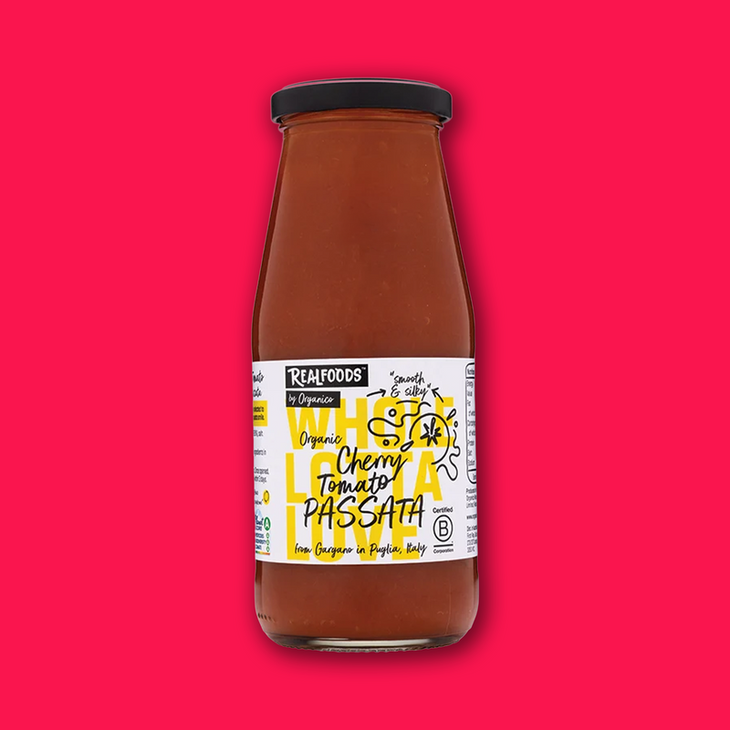 Organic cherry tomato passata
