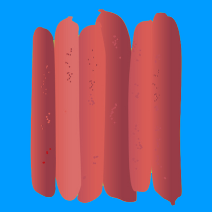 Pasture fed organic conversion lamb sausages with mint