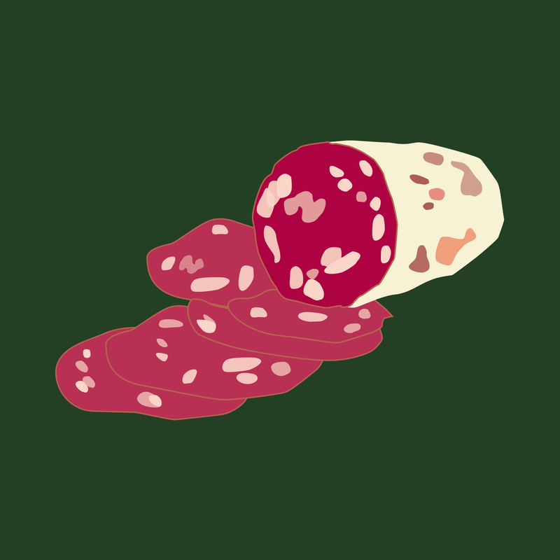 Christmas organic finocchiona salami