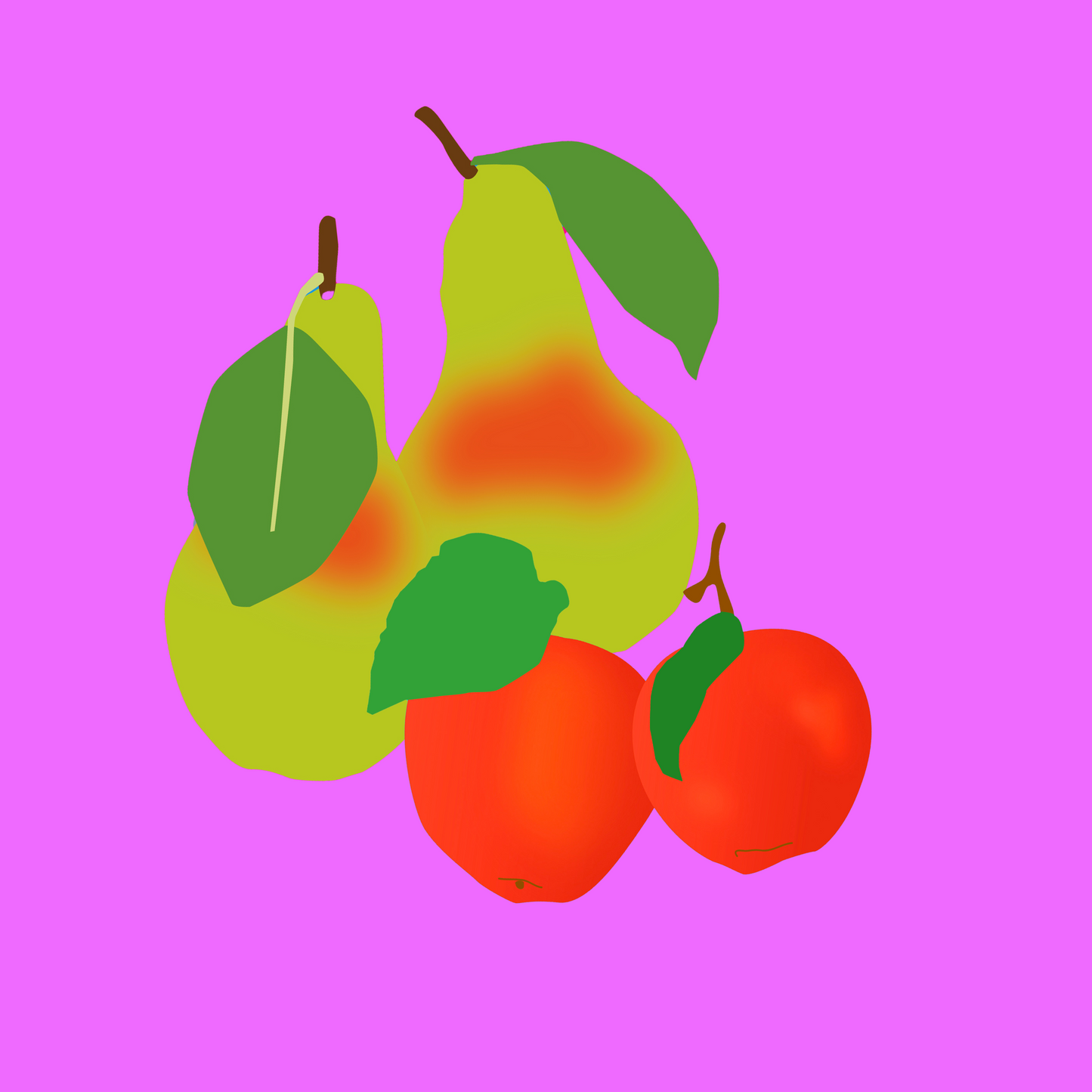 Biodynamic organic apples and pears