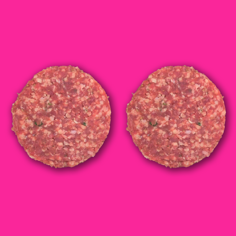 Pasture fed organic rosemary, garlic and mint lamb burgers