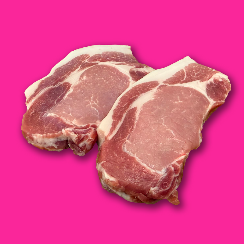 Organic pork loin steak