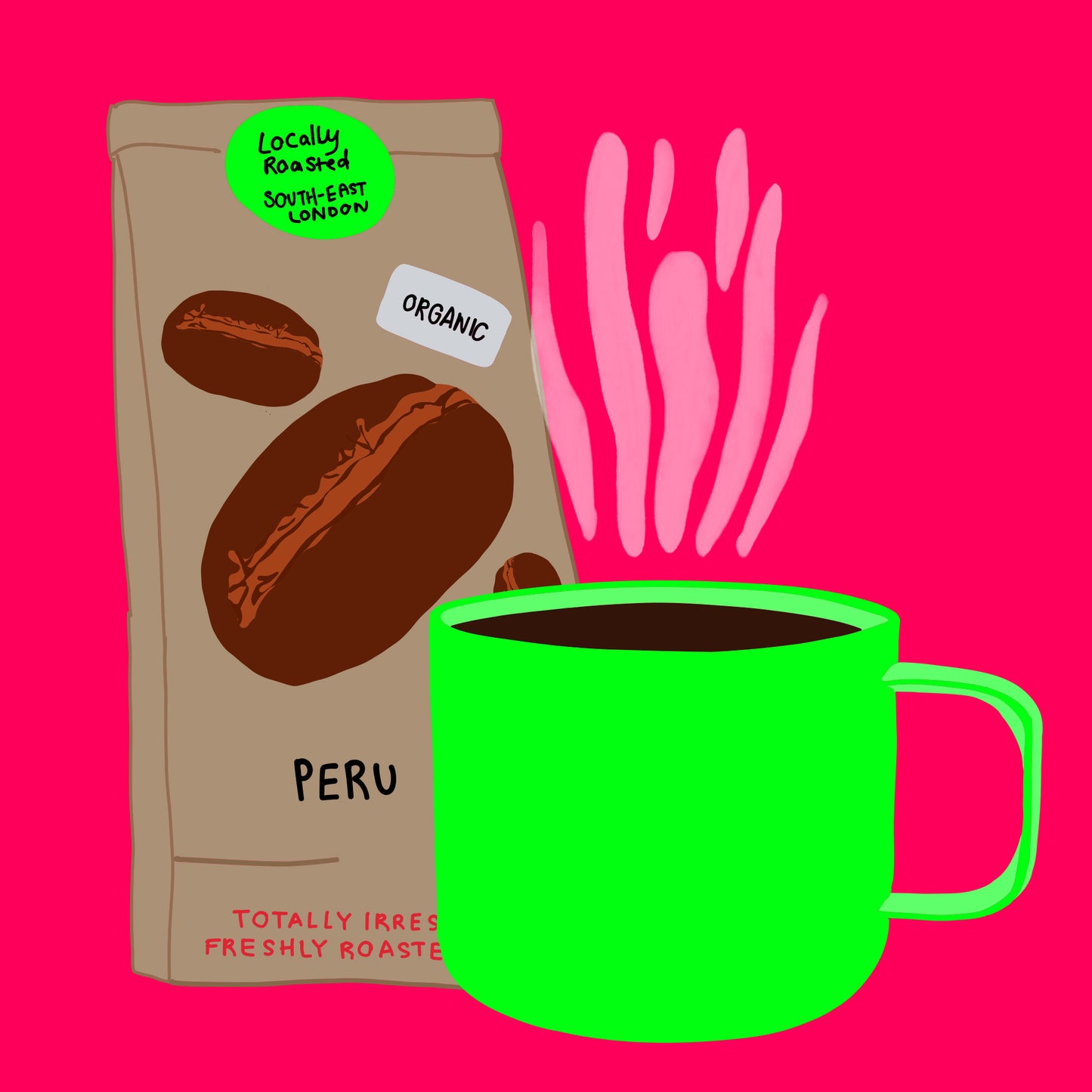 Organic Peruvian ground coffee