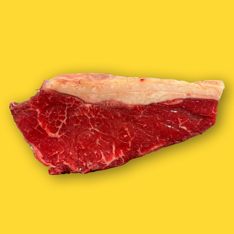 Pasture fed organic dry aged beef sirloin steak