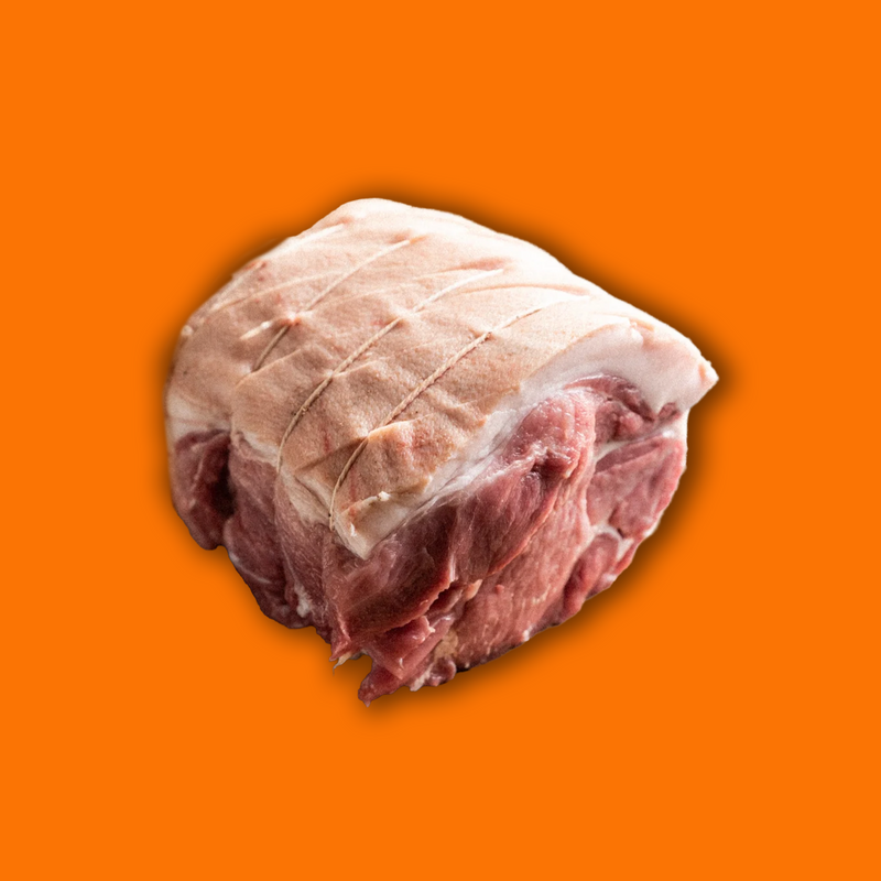 Organic pork shoulder boned and rolled