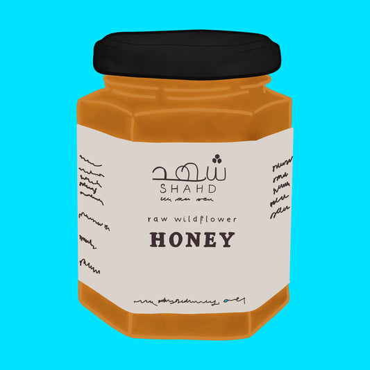 Raw wildflower honey