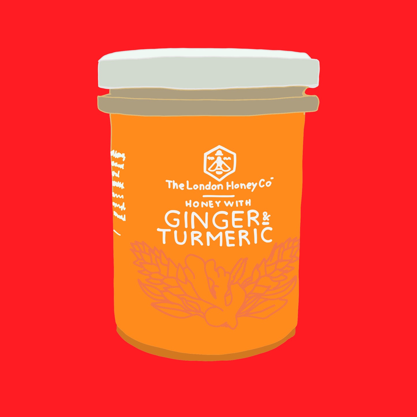 Ginger and turmeric honey