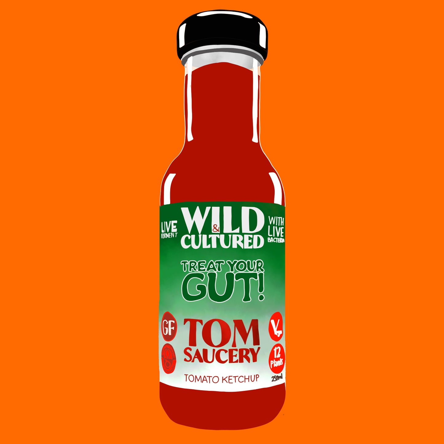 Organic fermented tomato ketchup