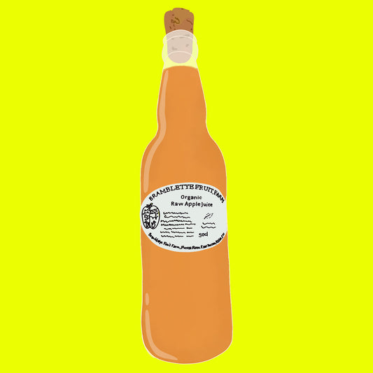 Biodynamic organic raw apple juice