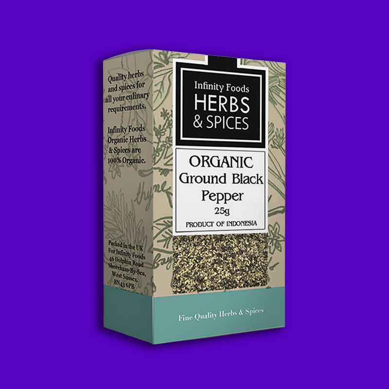 Organic ground black pepper