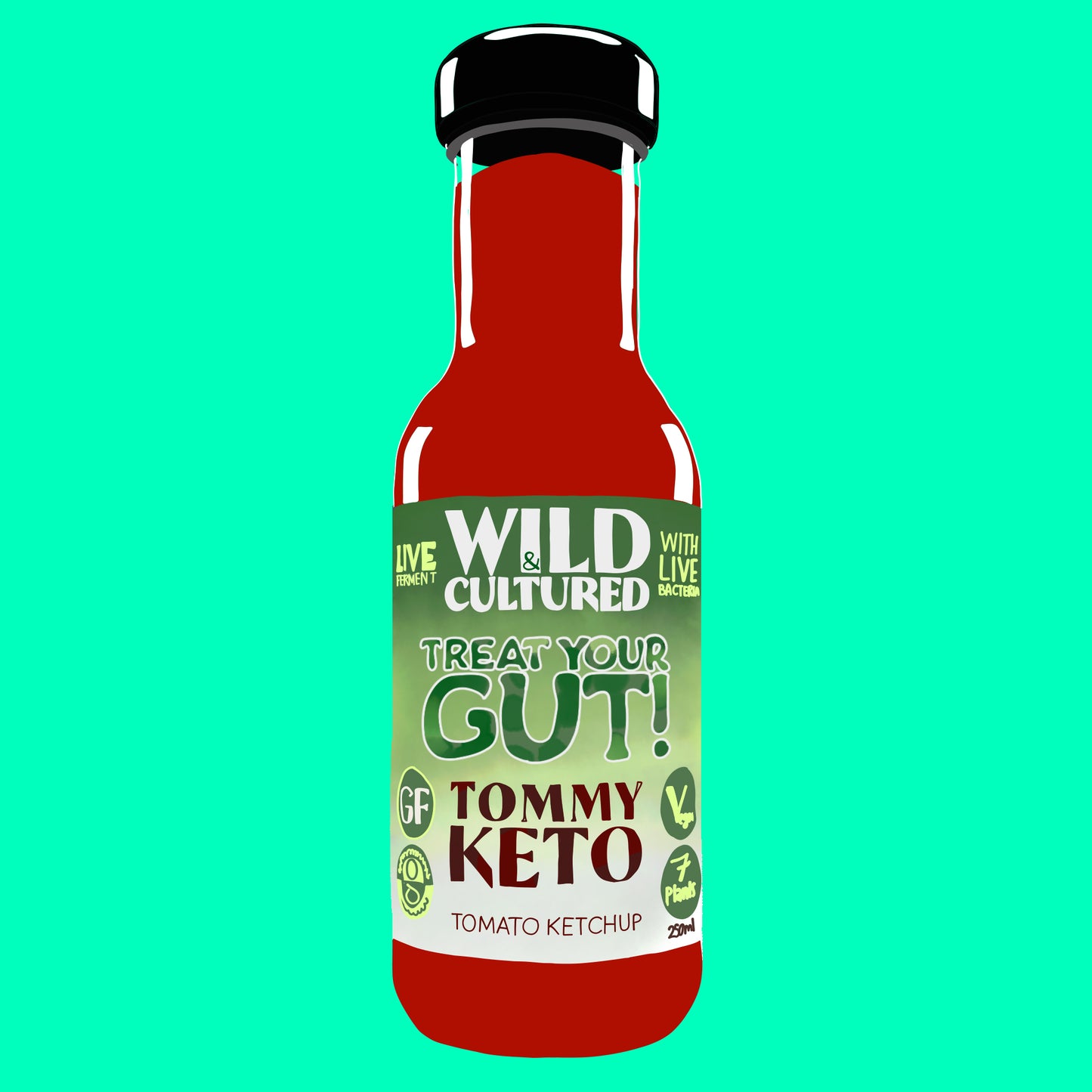 Organic fermented keto tomato ketchup