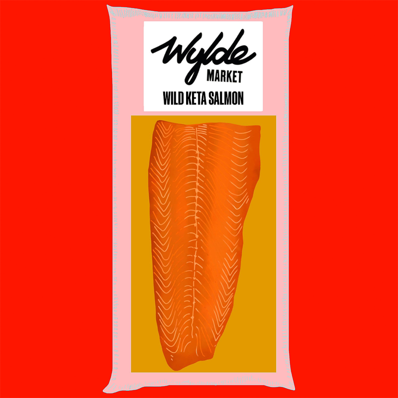 Christmas whole side cold smoked wild keta Alaskan salmon