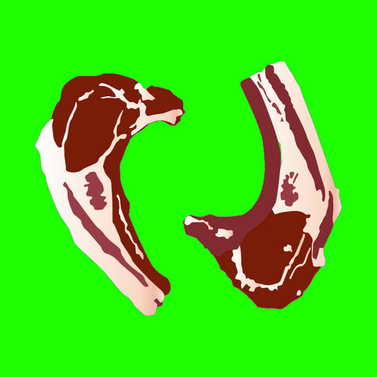 Pasture fed organic hogget cutlets
