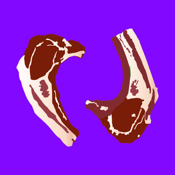 Pasture fed organic hogget cutlets