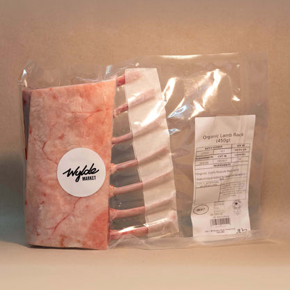 Pasture fed organic rack of hogget