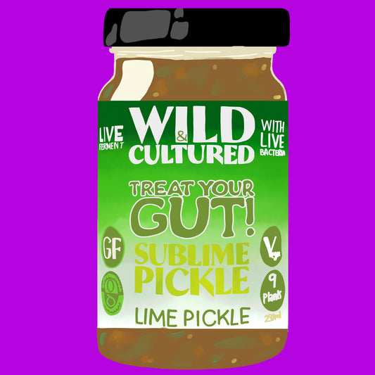 Organic fermented lime pickle