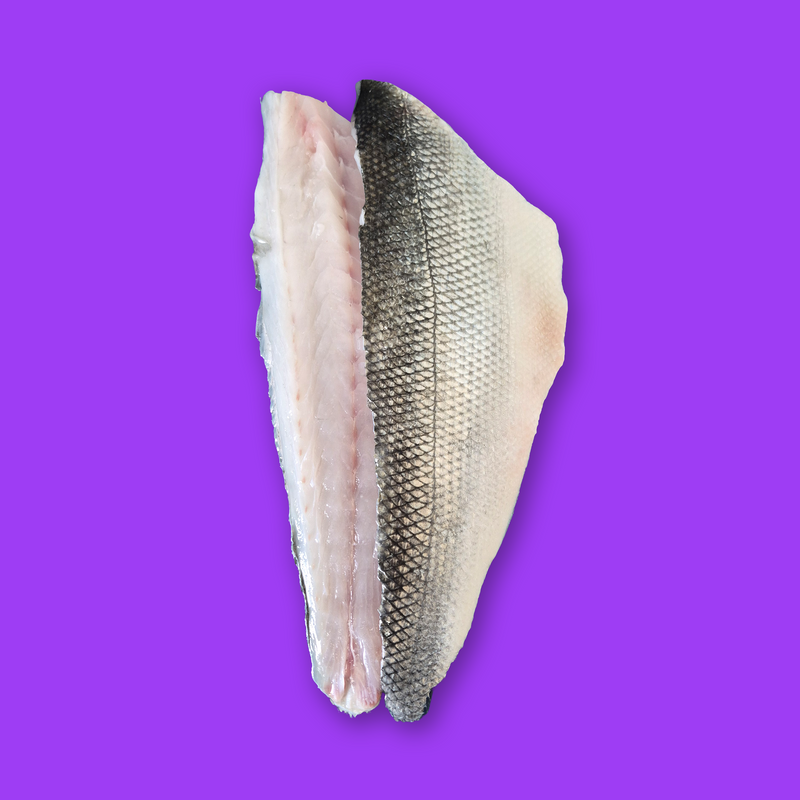 Frozen wild bass fillets