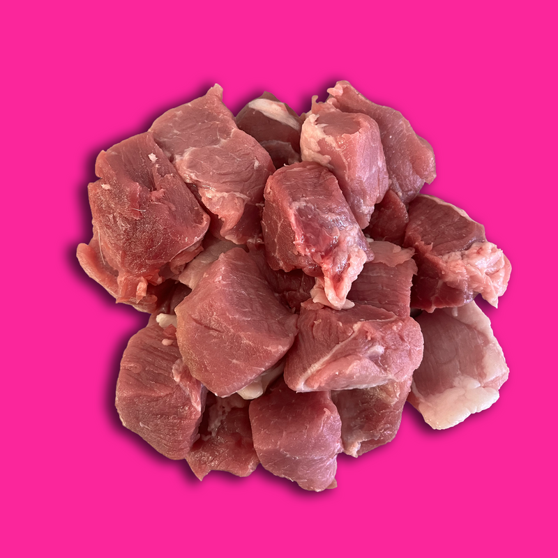 Organic diced pork