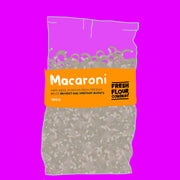 Organic bronze-cut macaroni pasta made from freshly stoneground British wheat.