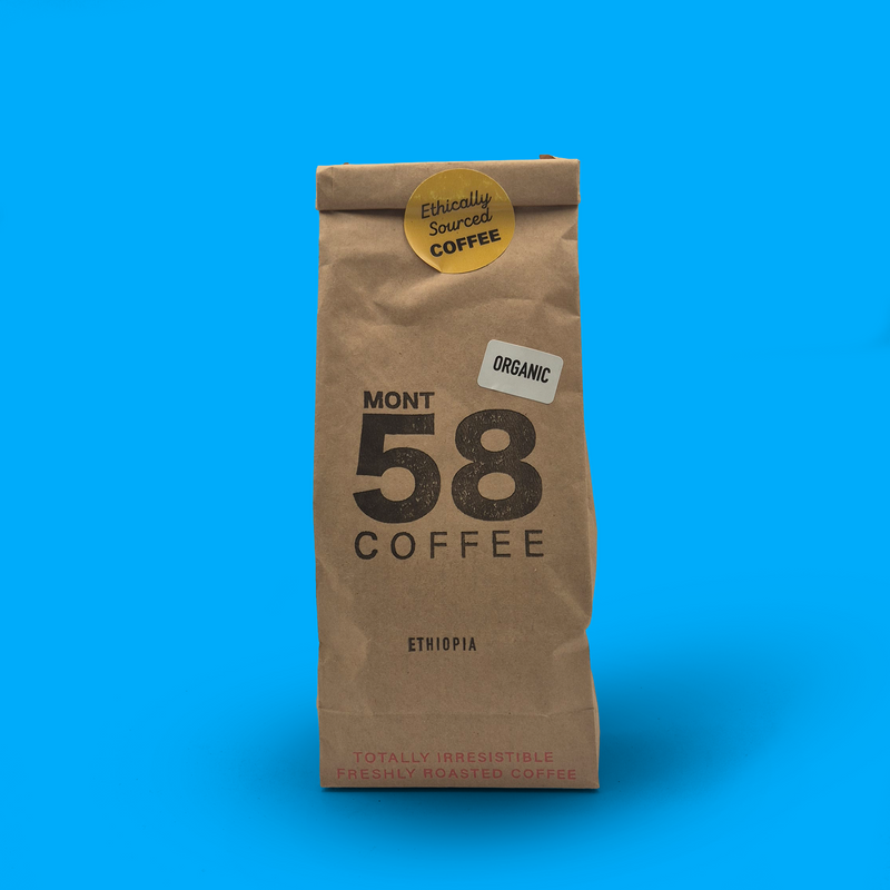 Organic Ethiopian ground coffee
