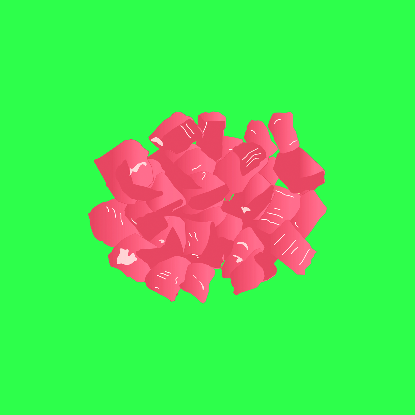 Pasture fed organic diced rose veal