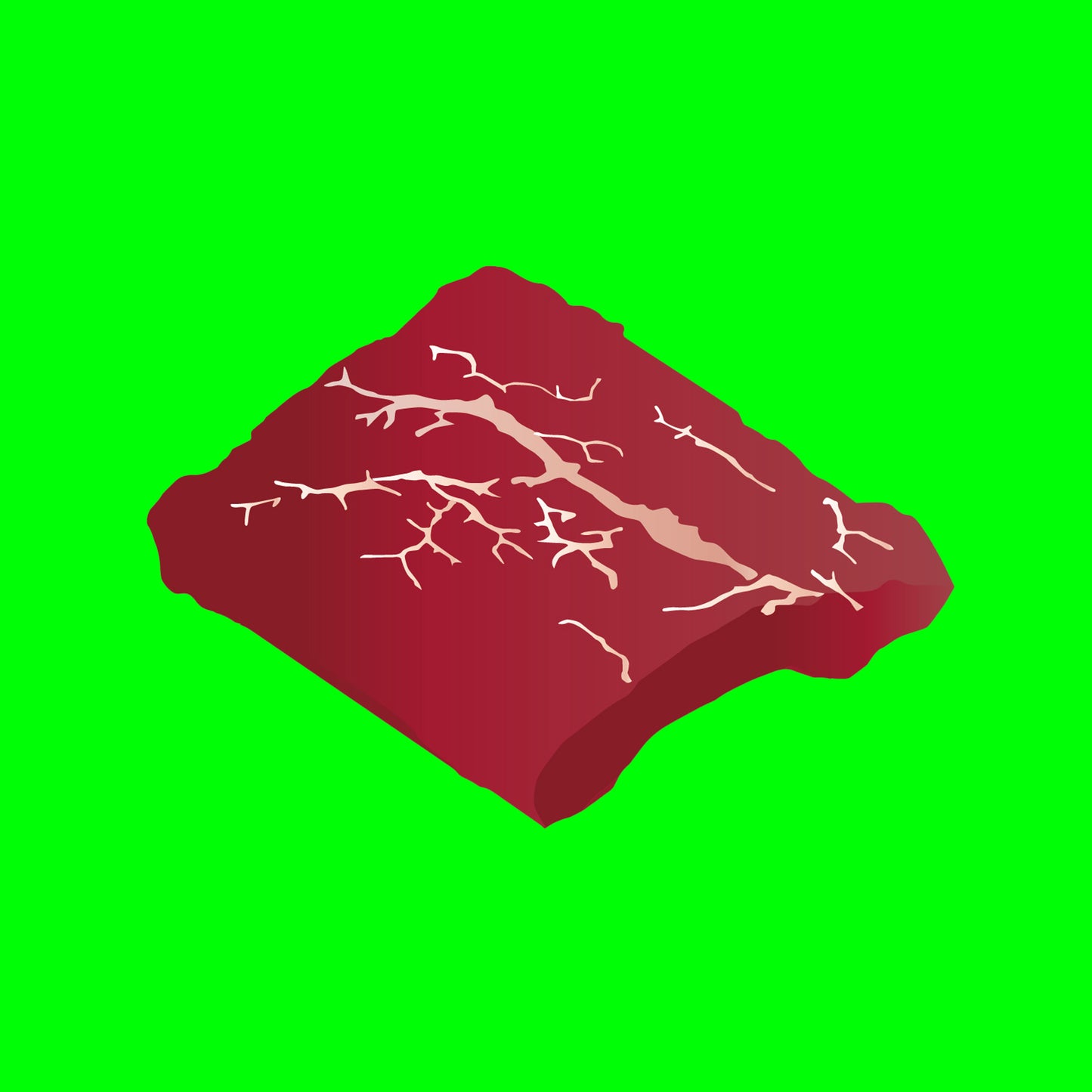Pasture fed organic flat iron steak