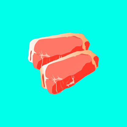 Organic pork loin steak