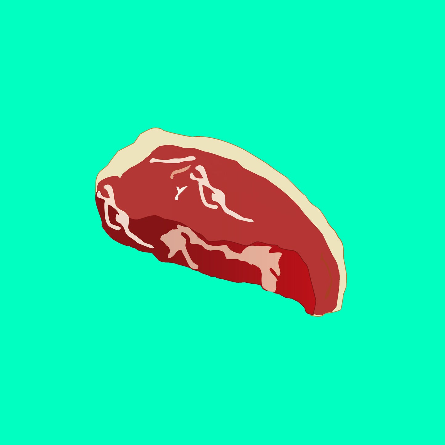 Pasture fed organic sirloin steak