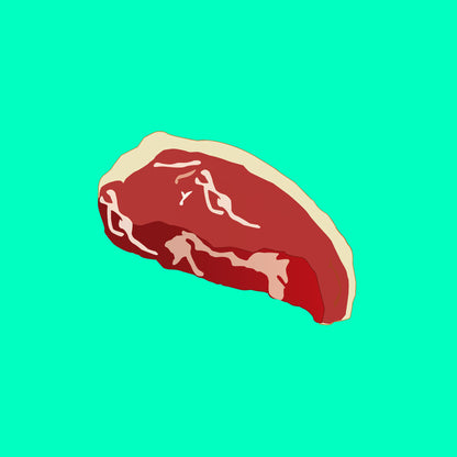 Pasture fed organic sirloin steak