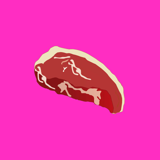 Pasture fed organic retired dairy dry aged sirloin steak