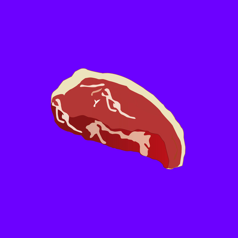 Pasture fed organic retired dairy sirloin steak