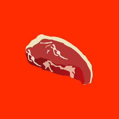 Pasture fed organic sirloin steak