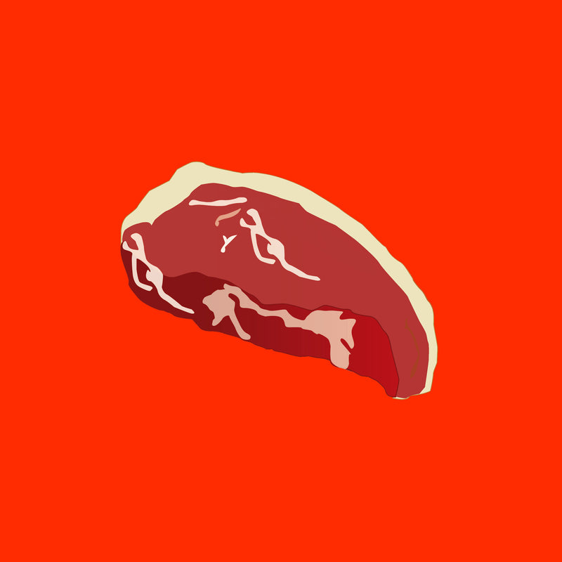 Pasture fed organic dry aged beef sirloin steak